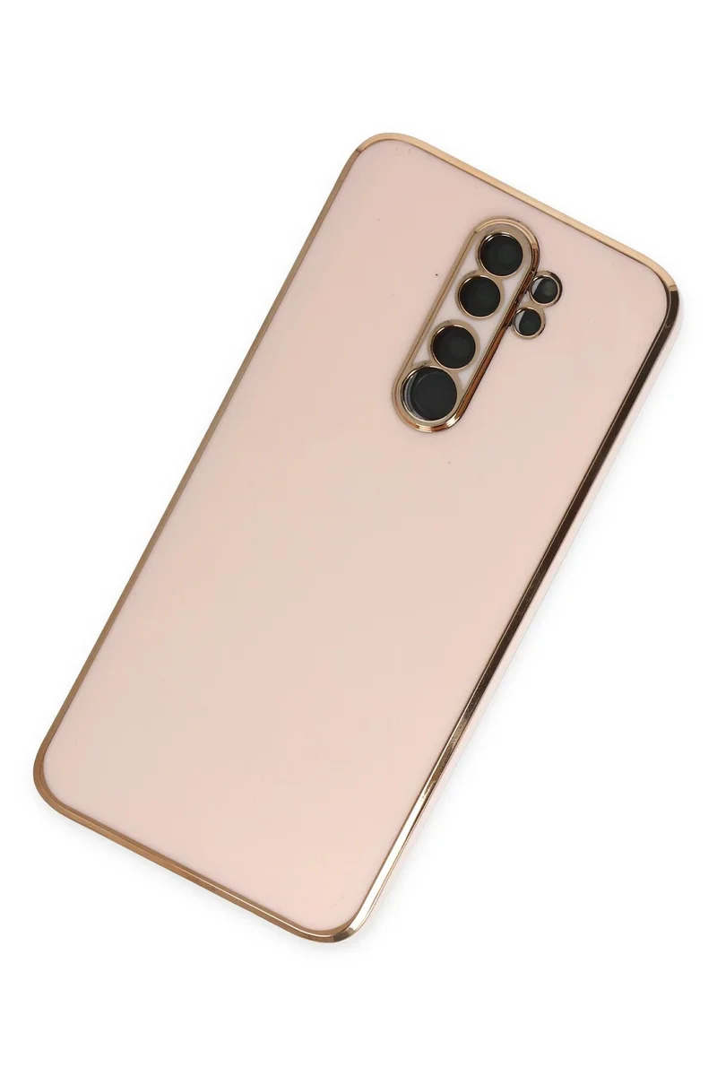 Newface Xiaomi Redmi Note 8 Pro Kılıf Volet Silikon - Pembe