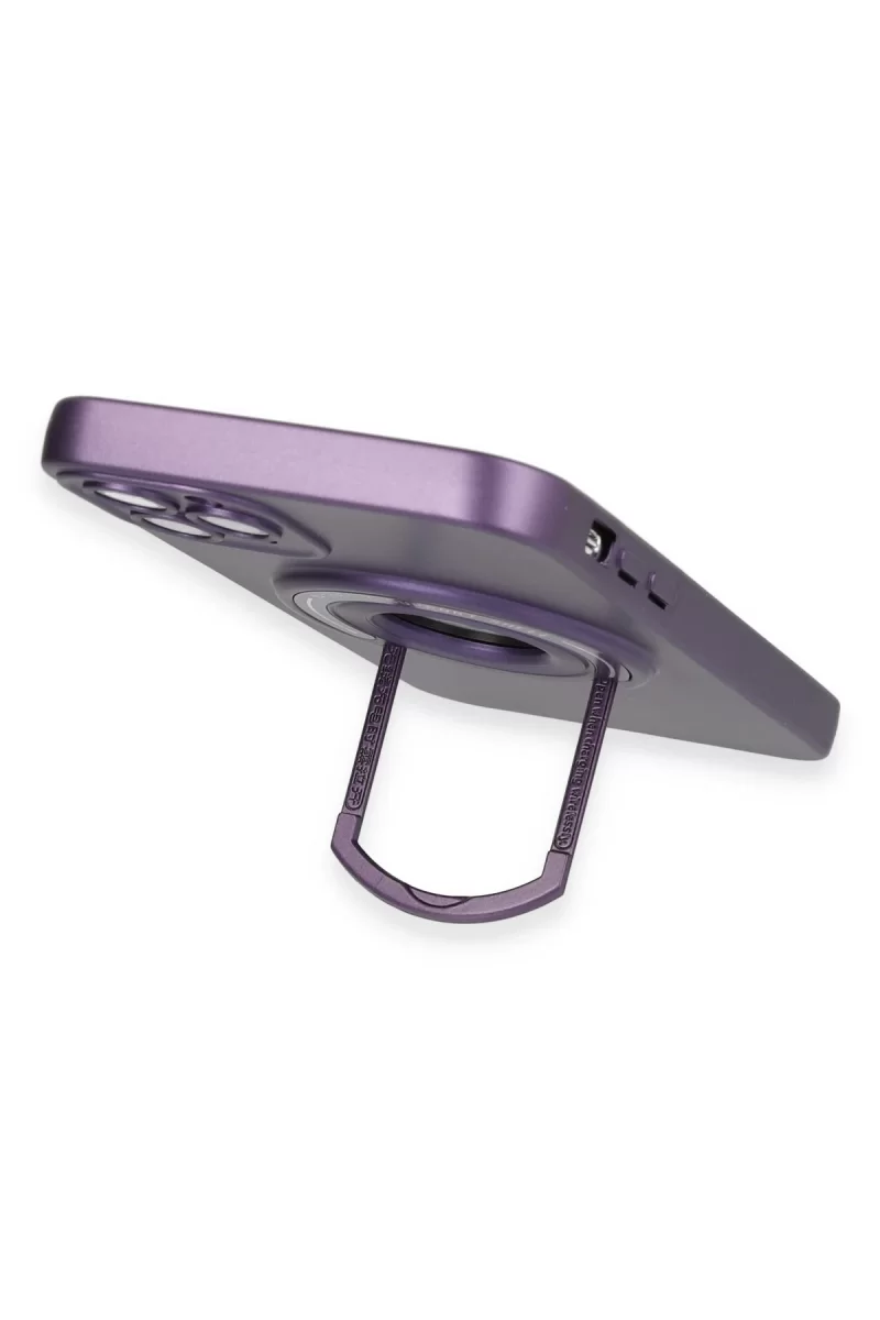 Newface iPhone 12 Pro Kılıf Lukka Magneticsafe Kapak - Derin Mor