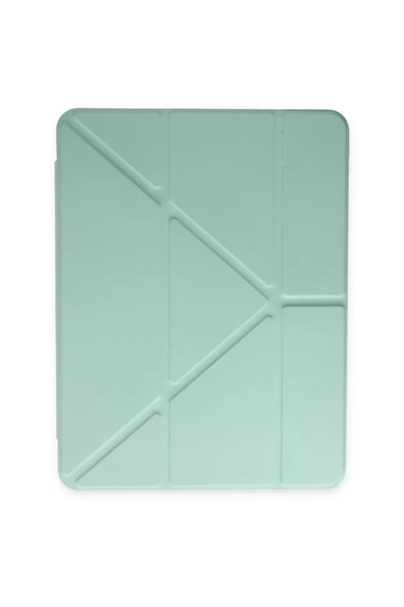 Newface iPad 9.7 (2018) Kılıf Kalemlikli Mars Tablet Kılıfı - Açık Yeşil