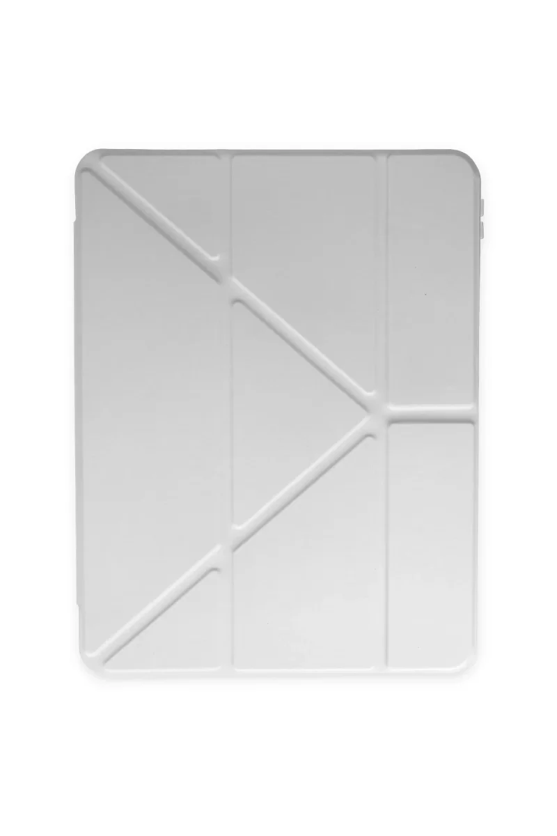 Newface iPad Pro 12.9 (2021) Kılıf Kalemlikli Mars Tablet Kılıfı - Gri