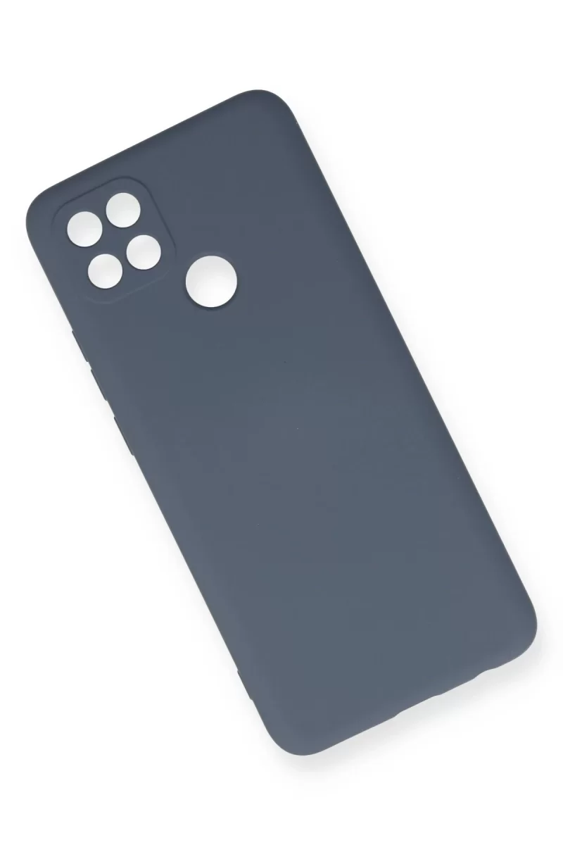 Newface Oppo A15 Kılıf Nano içi Kadife Silikon - Gri