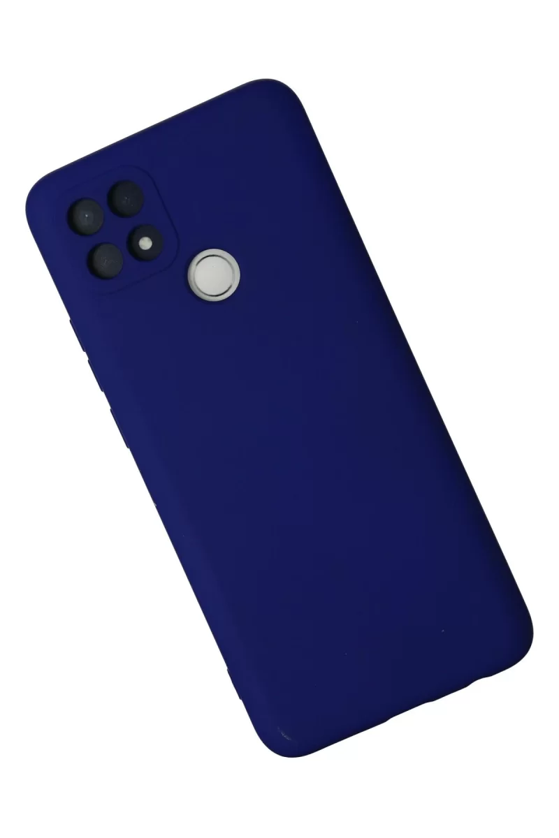 Newface Oppo A15 Kılıf Nano içi Kadife Silikon - Lacivert