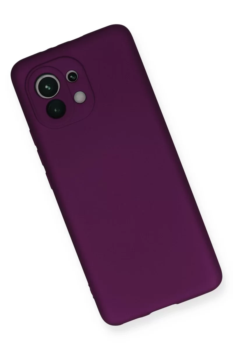 Newface Xiaomi Mi 11 Kılıf First Silikon - Mürdüm