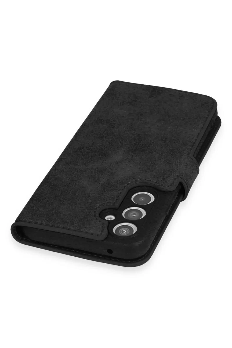 Newface Samsung Galaxy A34 5G Kılıf Trend S Plus Kapaklı Kılıf - Siyah