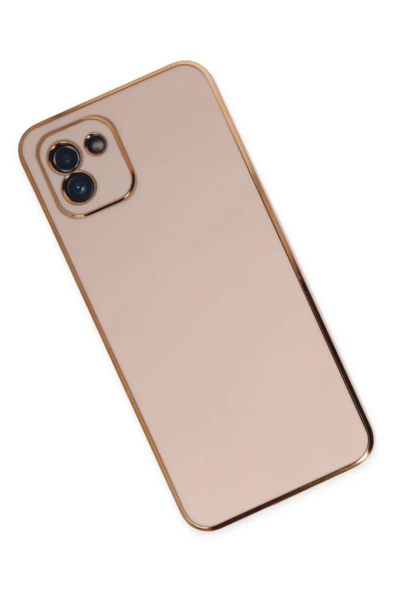 Newface Samsung Galaxy A03 Kılıf Volet Silikon - Pembe