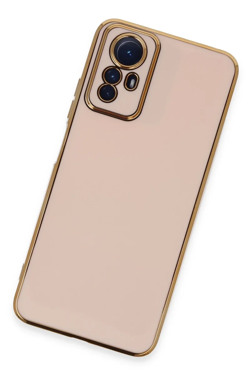 Newface Xiaomi Redmi Note 12S Kılıf Volet Silikon - Pembe