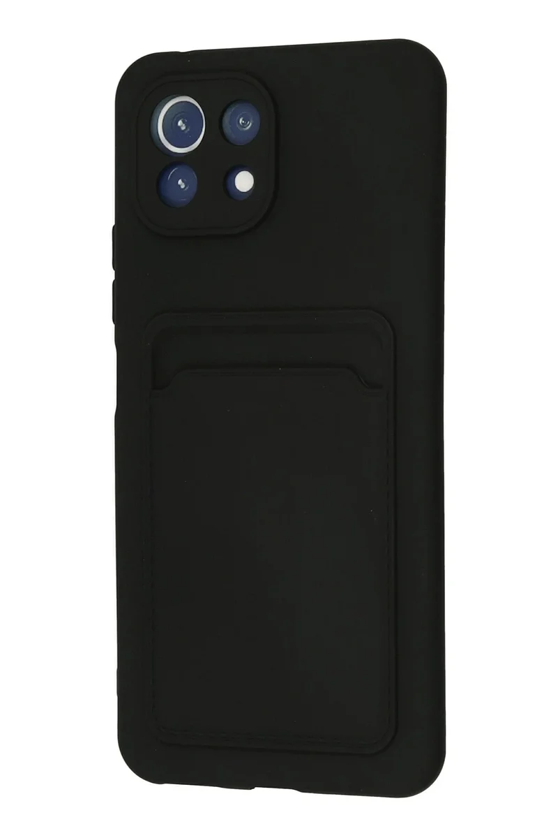 Newface Xiaomi Mİ 11 Lite Kılıf Kelvin Kartvizitli Silikon - Siyah