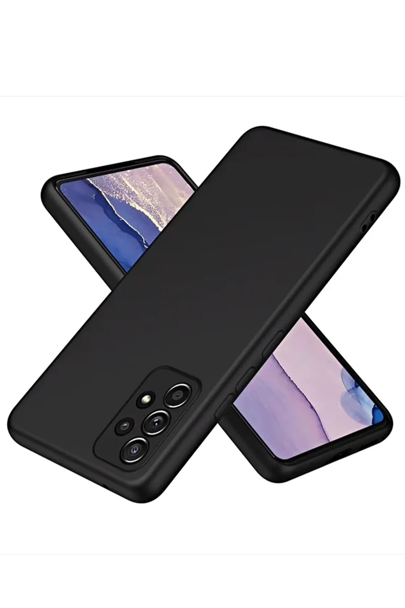 Newface Samsung Galaxy A72 Kılıf First Silikon - Siyah