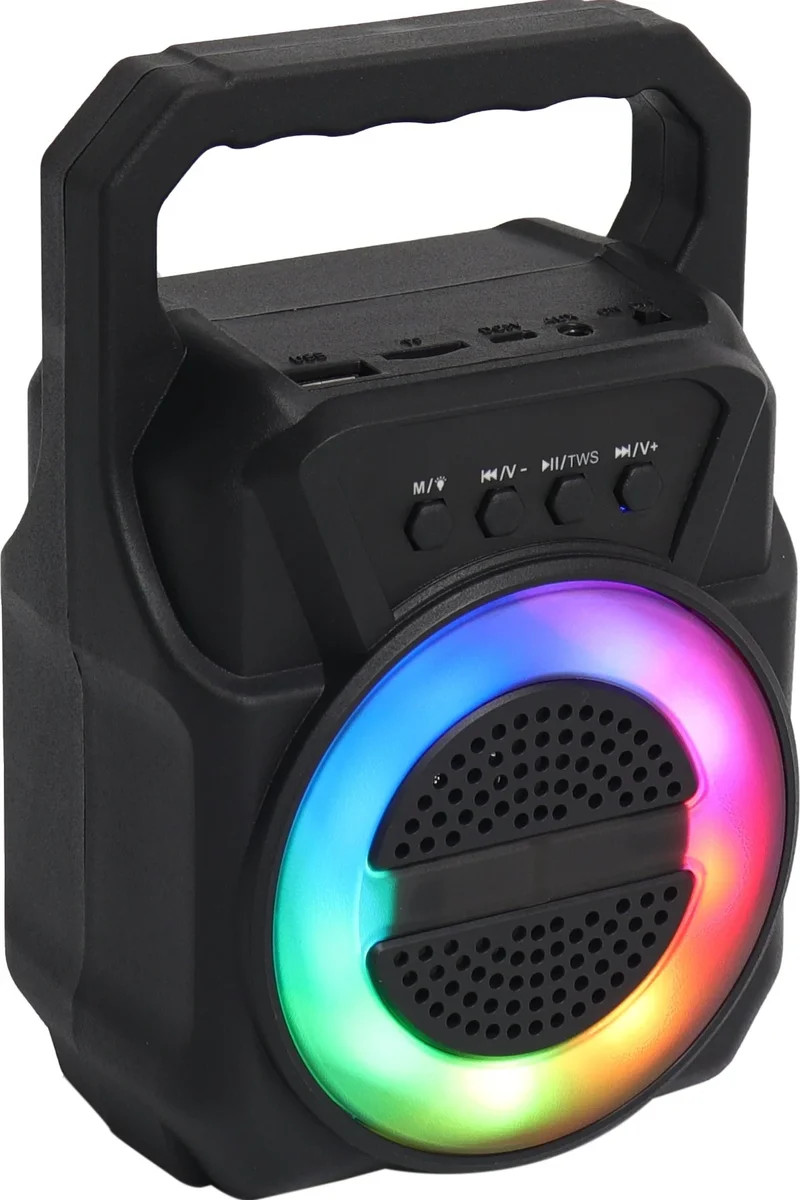 Newface ABS-1309 RGB FM Kablosuz Hoparlör - Siyah