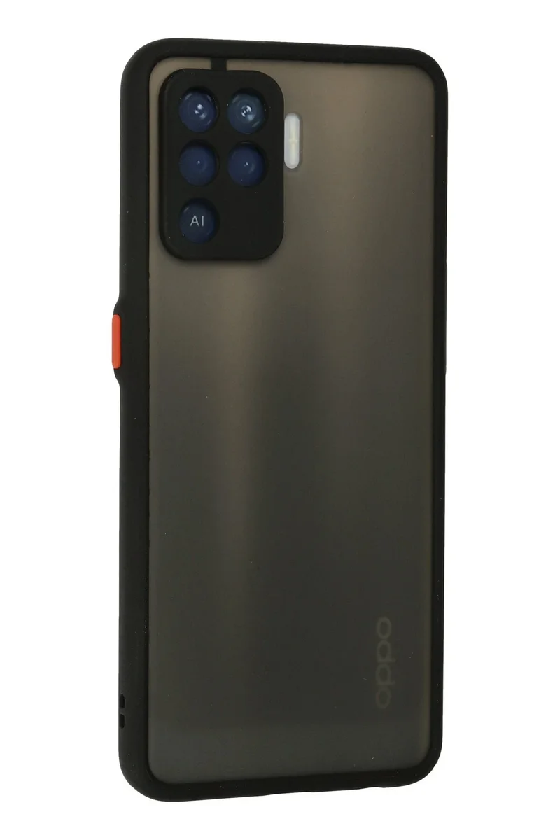 Newface Oppo Reno 5 Lite Kılıf Montreal Silikon Kapak - Siyah