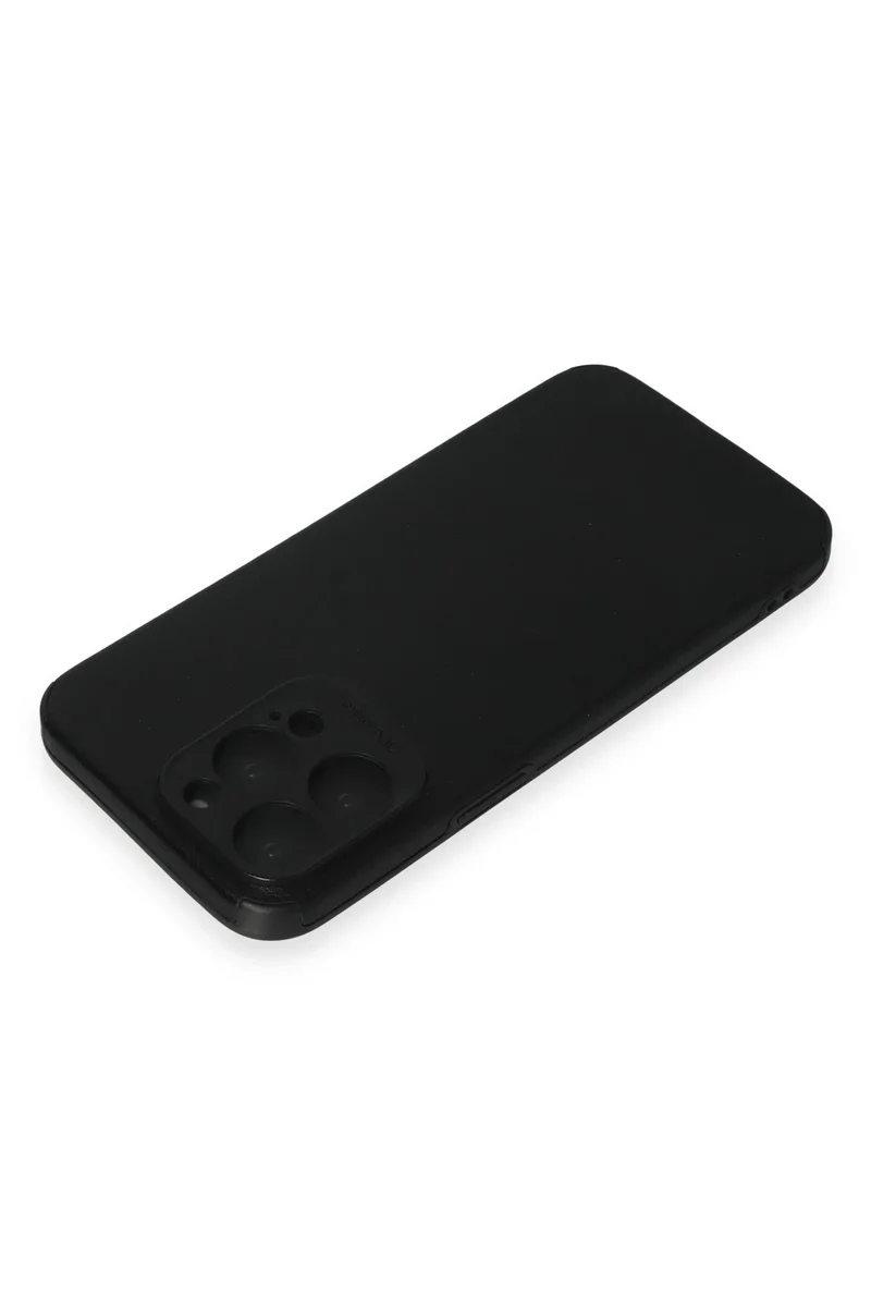 Newface iPhone 15 Pro Max Kılıf Loop Deri Silikon - Siyah