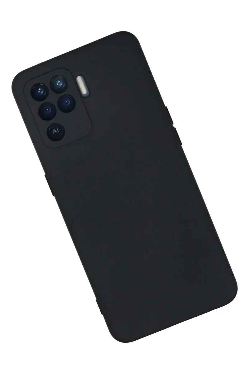 Newface Oppo Reno 5 Lite Kılıf Nano içi Kadife Silikon - Lacivert