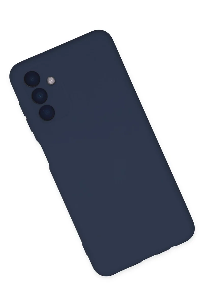 Newface Samsung Galaxy A04S Kılıf Nano içi Kadife Silikon - Lacivert