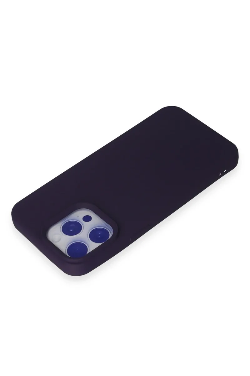 Newface iPhone 15 Pro Kılıf Nano içi Kadife Silikon - Mor