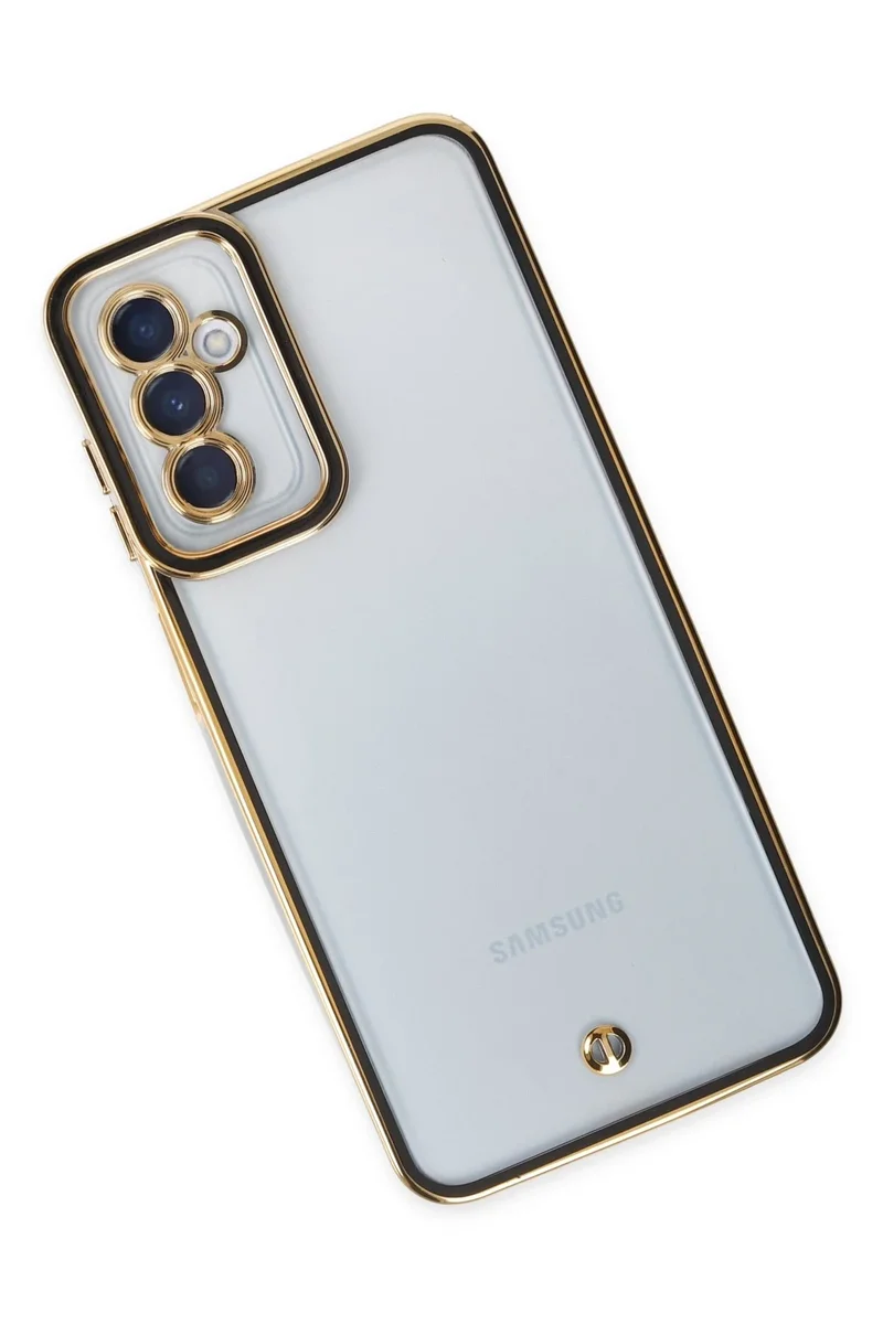 Newface Samsung Galaxy A04S Kılıf Liva Lens Silikon - Siyah