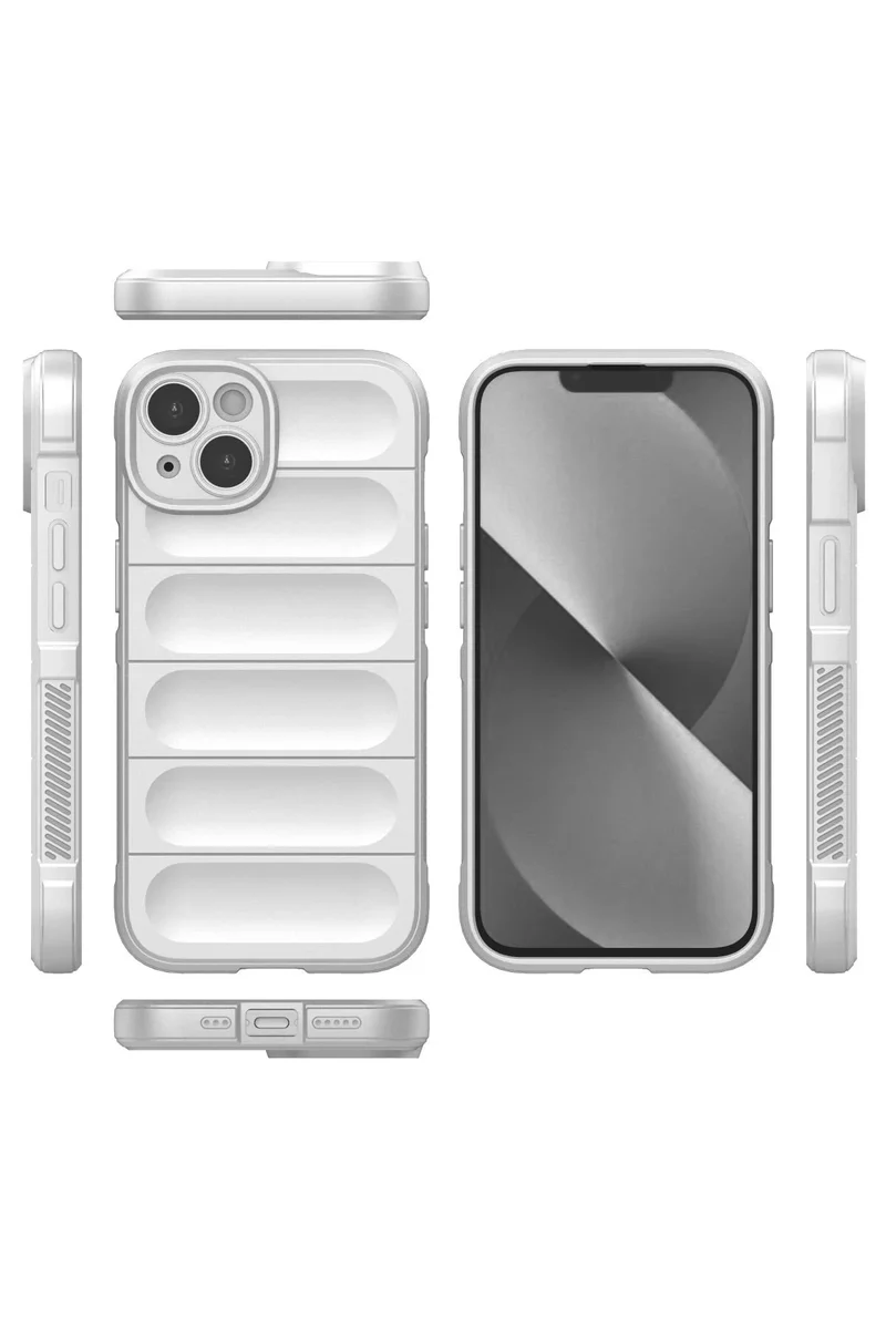 Newface iPhone 15 Kılıf Optimum Silikon - Krem