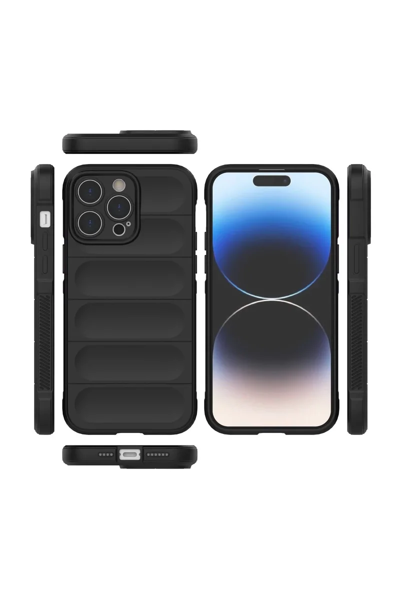 Newface iPhone 15 Pro Kılıf Optimum Silikon - Siyah