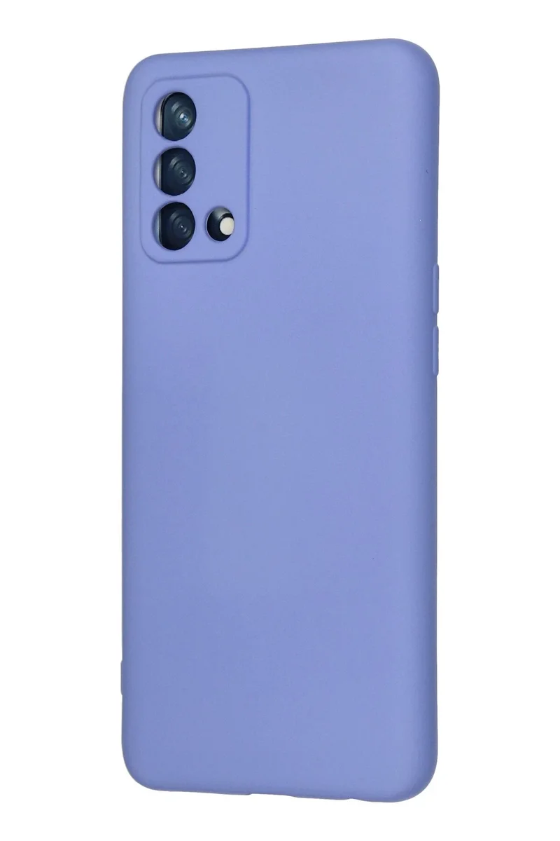 Newface Oppo A74 4G Kılıf Nano içi Kadife Silikon - Lila
