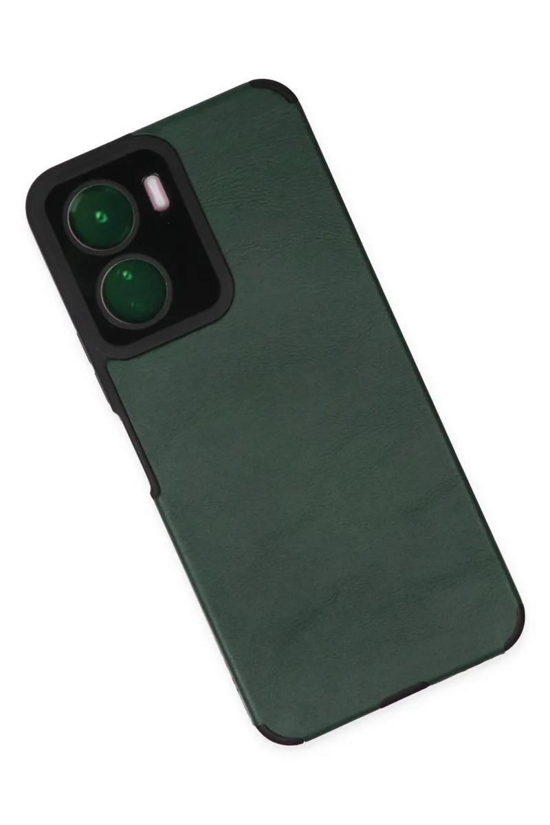 Newface Vivo Y16 Kılıf Loop Deri Silikon - Yeşil