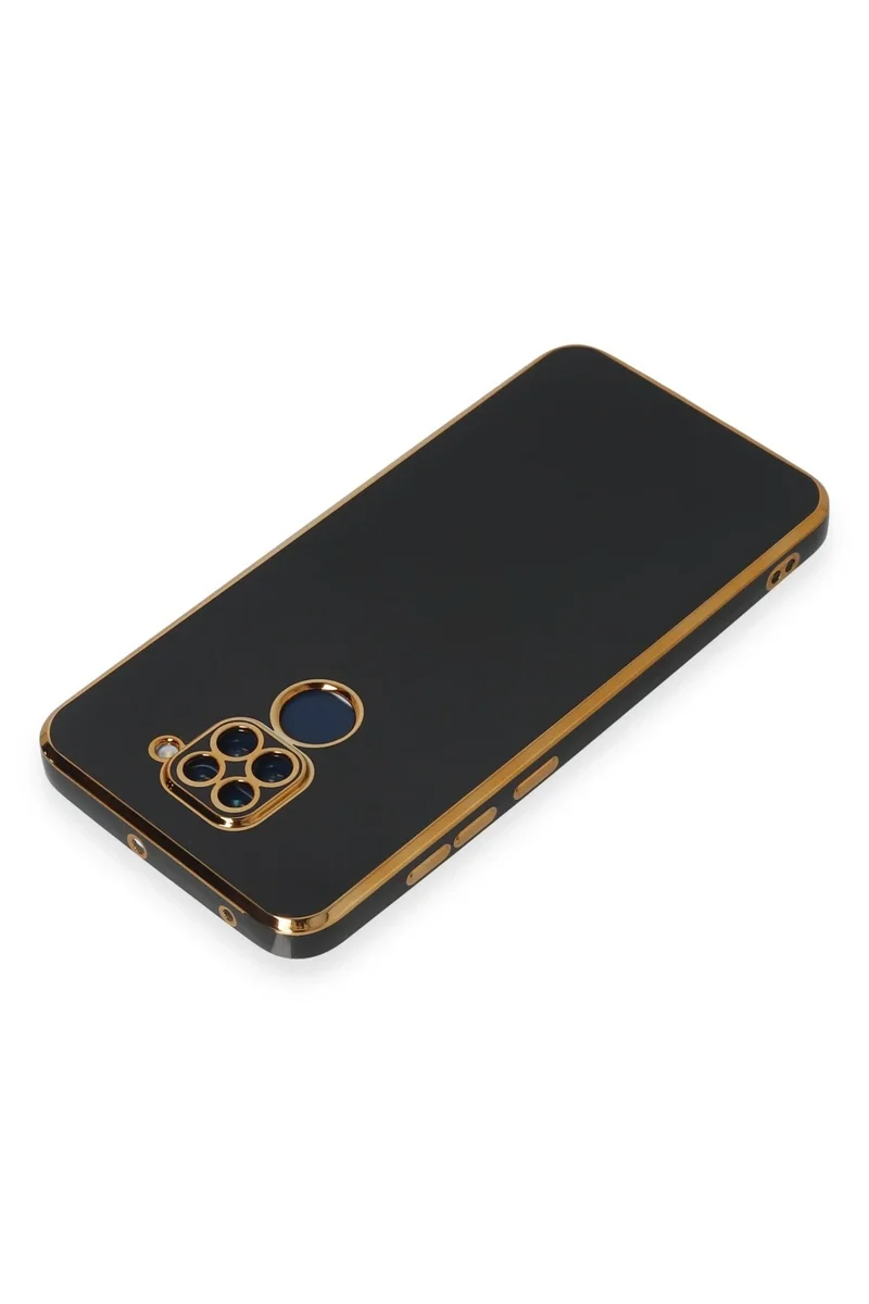 Newface Xiaomi Redmi Note 9 Kılıf Volet Silikon - Siyah