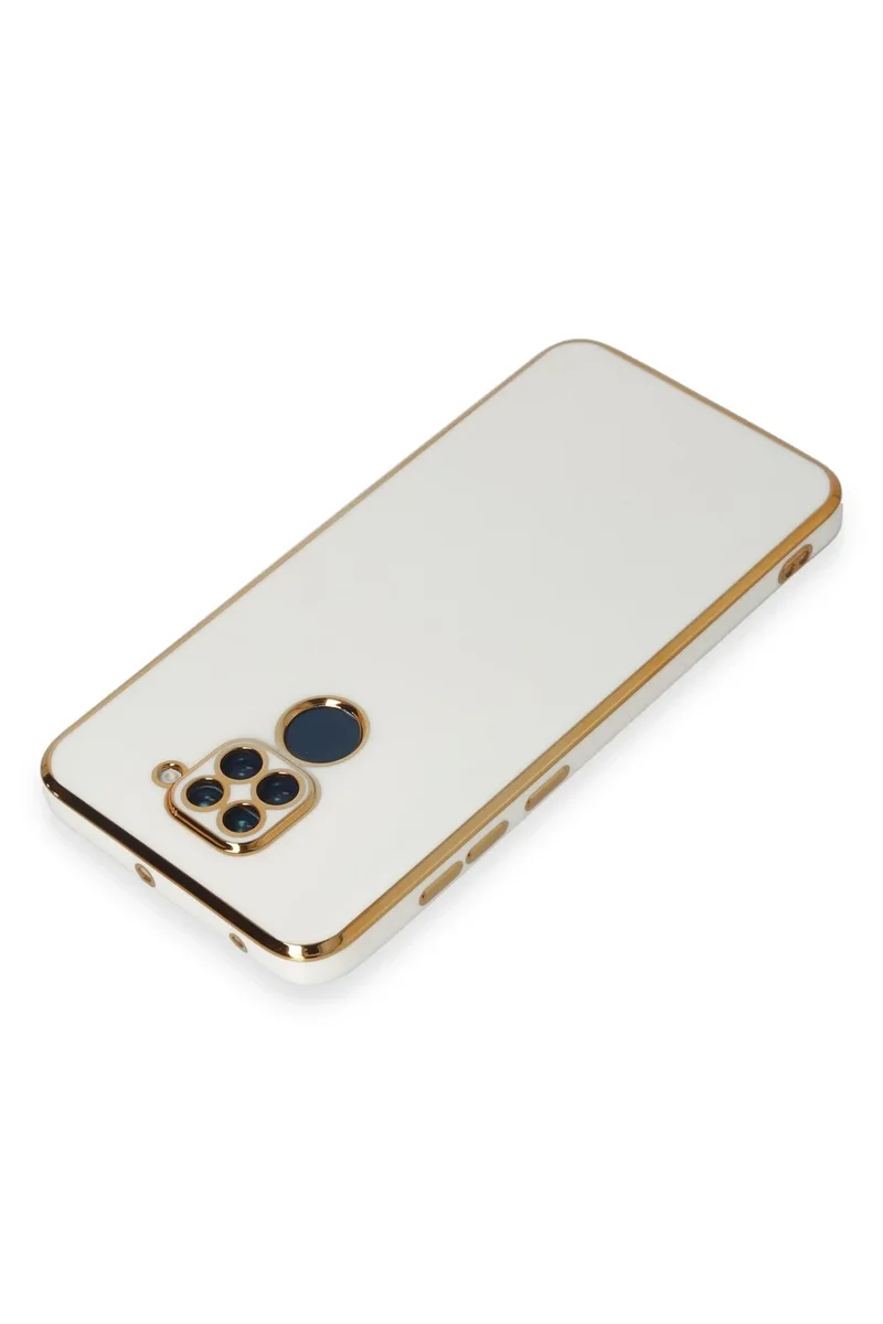 Newface Xiaomi Redmi Note 9 Kılıf Volet Silikon - Beyaz