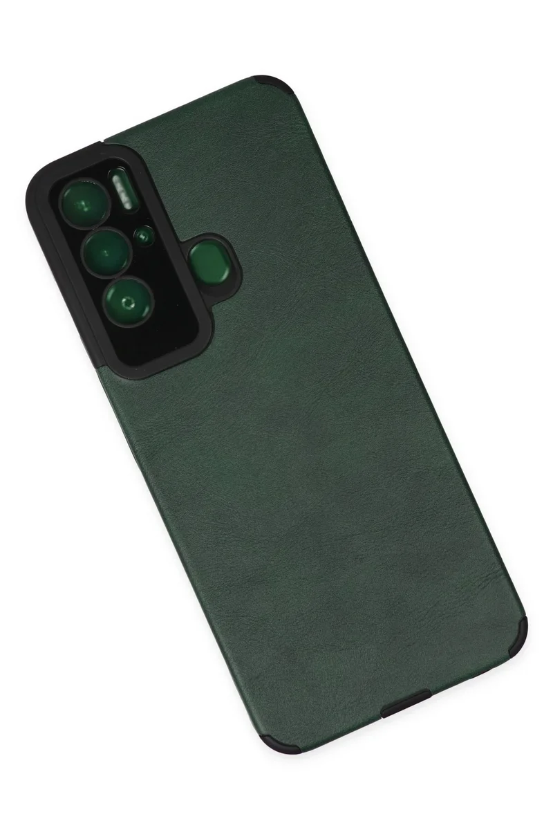 Newface Tecno Pova Neo Kılıf Loop Deri Silikon - Yeşil