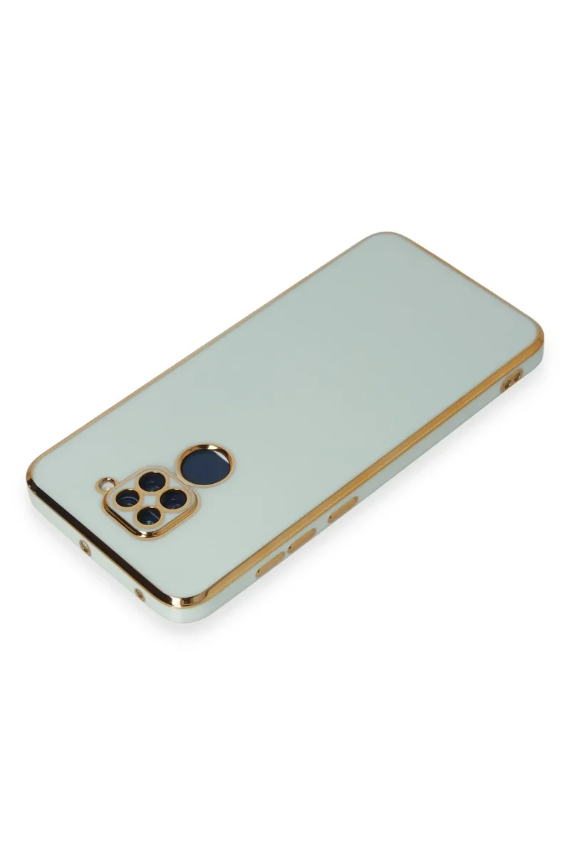 Newface Xiaomi Redmi Note 9 Kılıf Volet Silikon - Açık Yeşil