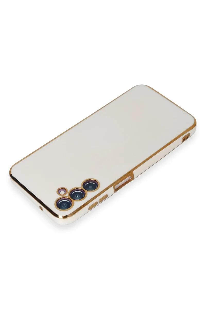 Newface Samsung Galaxy M14 5G Kılıf Volet Silikon - Beyaz