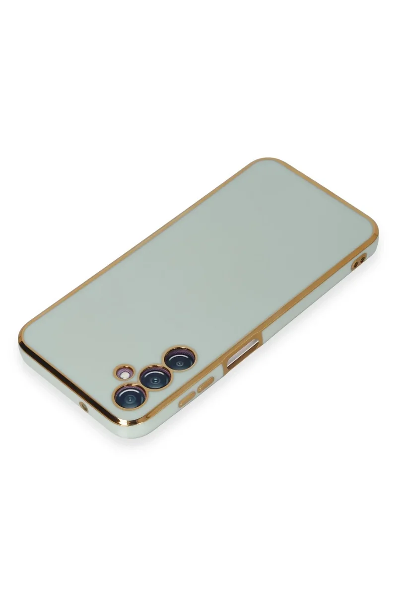 Newface Samsung Galaxy M14 5G Kılıf Volet Silikon - Açık Yeşil