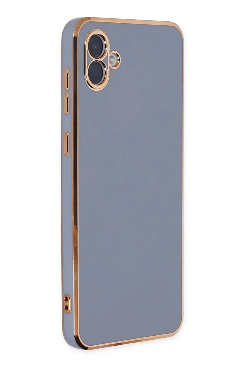 Newface Samsung Galaxy A04 Kılıf Volet Silikon - Mavi