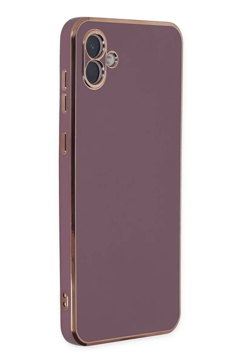Newface Samsung Galaxy A04 Kılıf Volet Silikon - Mor
