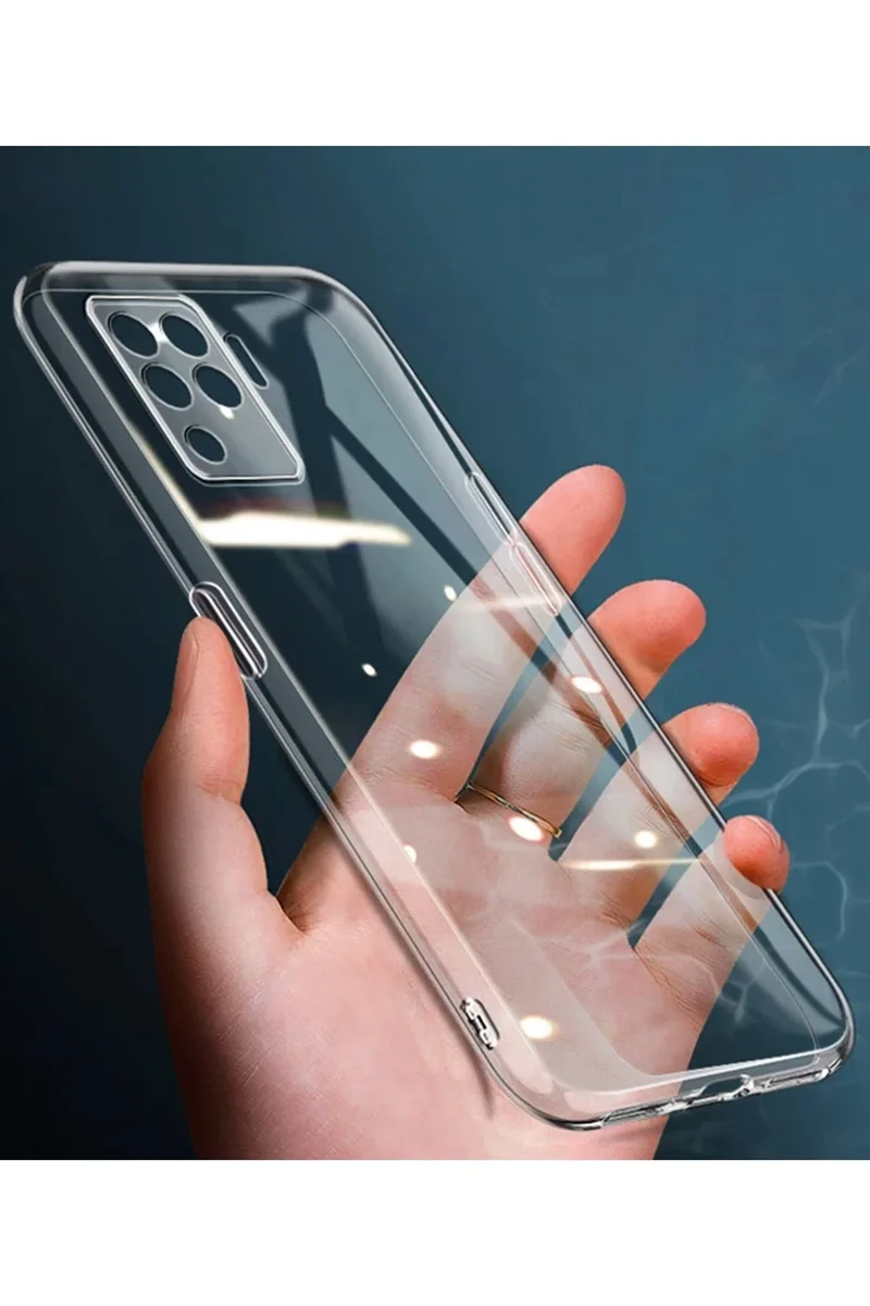 Newface Oppo Reno 5 Lite Kılıf Lüx Şeffaf Silikon