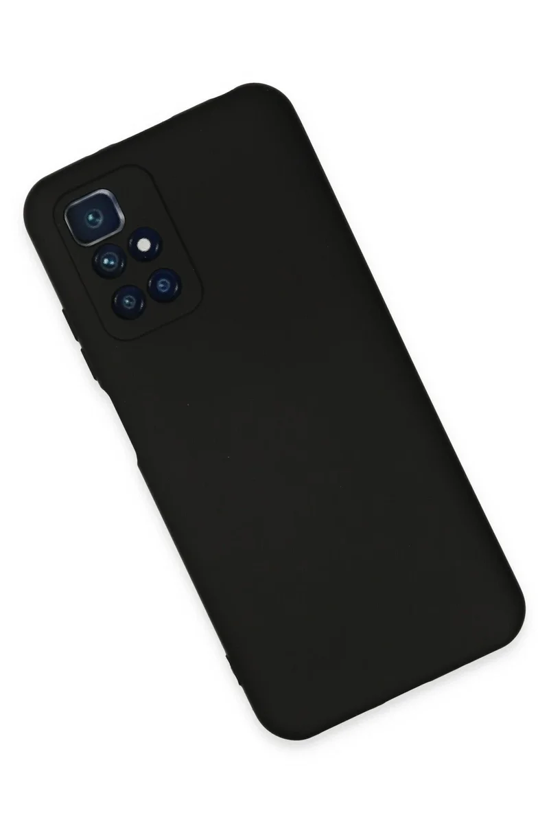 Newface Xiaomi Redmi 10 2022 Kılıf Nano içi Kadife Silikon - Siyah