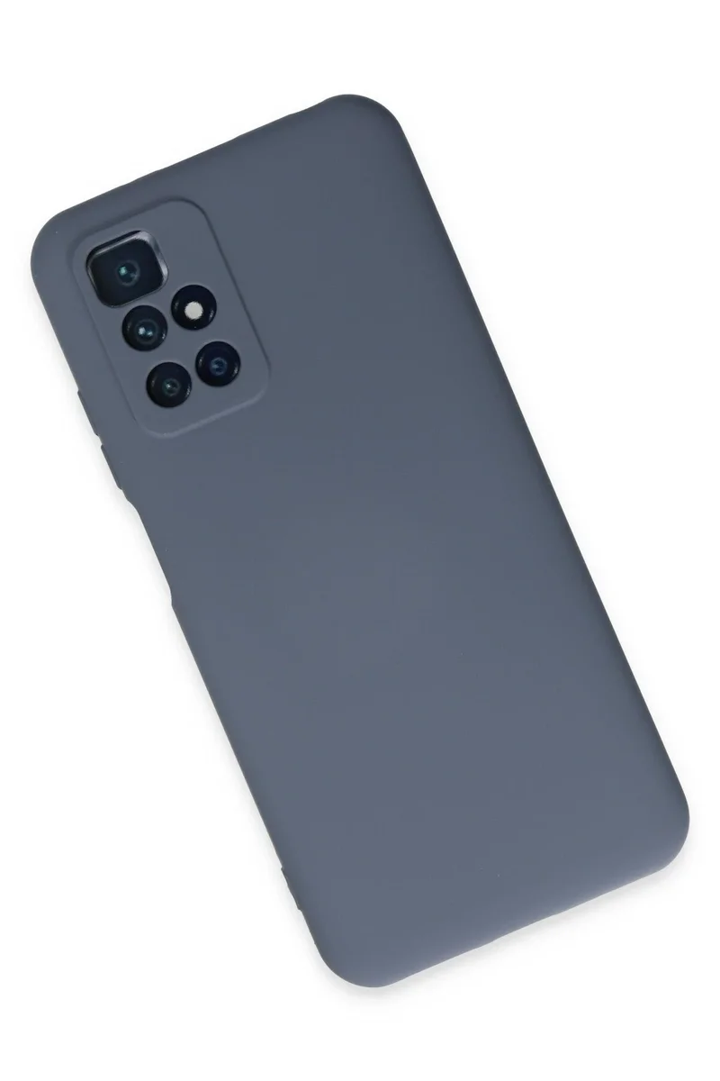 Newface Xiaomi Redmi 10 2022 Kılıf Nano içi Kadife Silikon - Gri