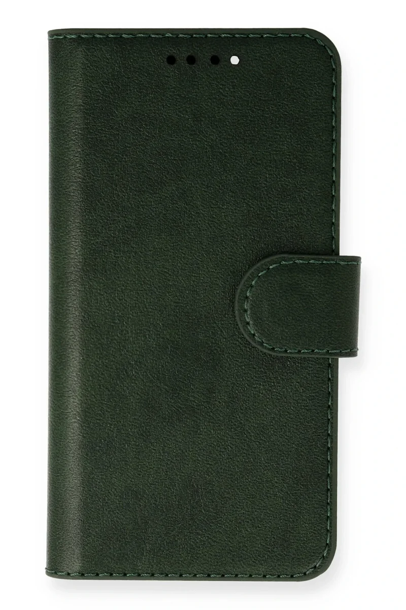 Newface Samsung Galaxy A73 5G Kılıf Trend S Plus Kapaklı Kılıf - Yeşil