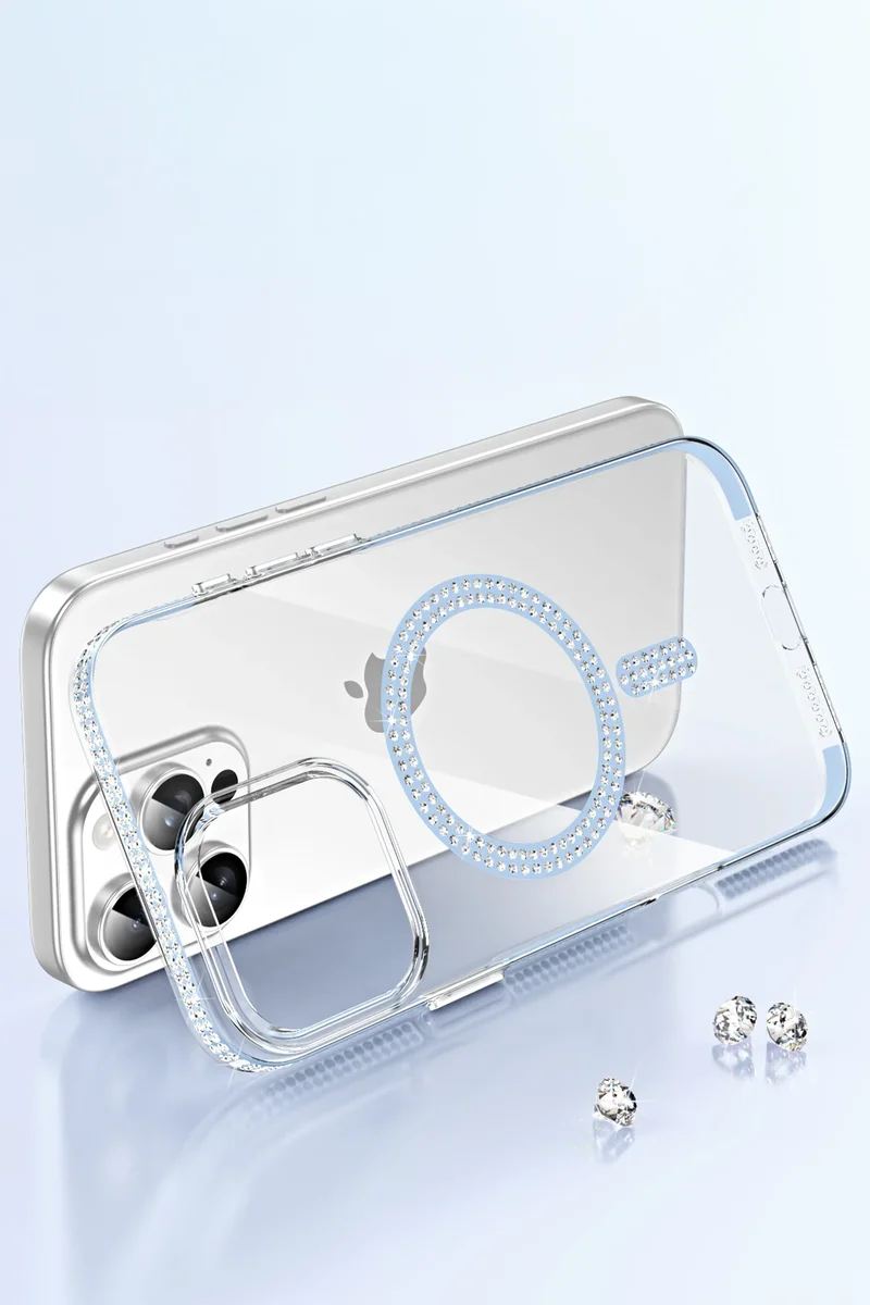 Joko Apple iPhone 14 Pro Max Move Taşlı Magsafe Kapak - Lila