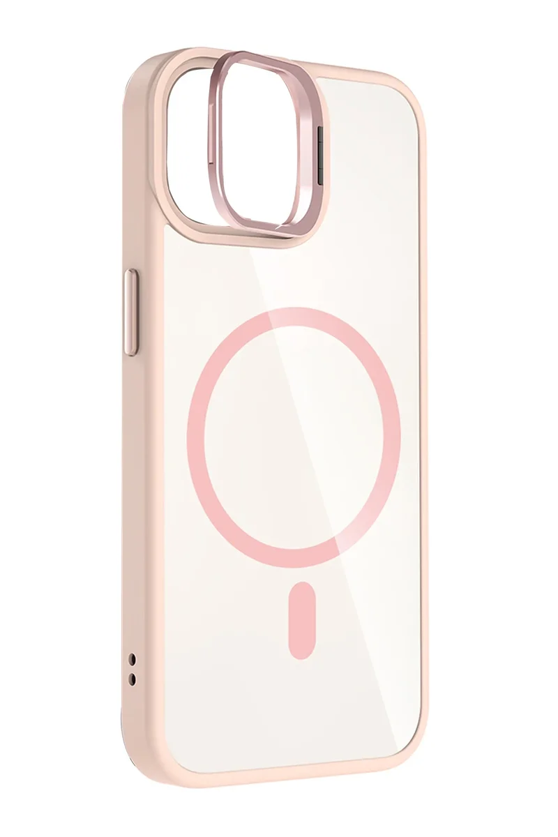 Joko Apple iPhone 11 Remim Lensli Magsafe Standlı Kapak - Pembe