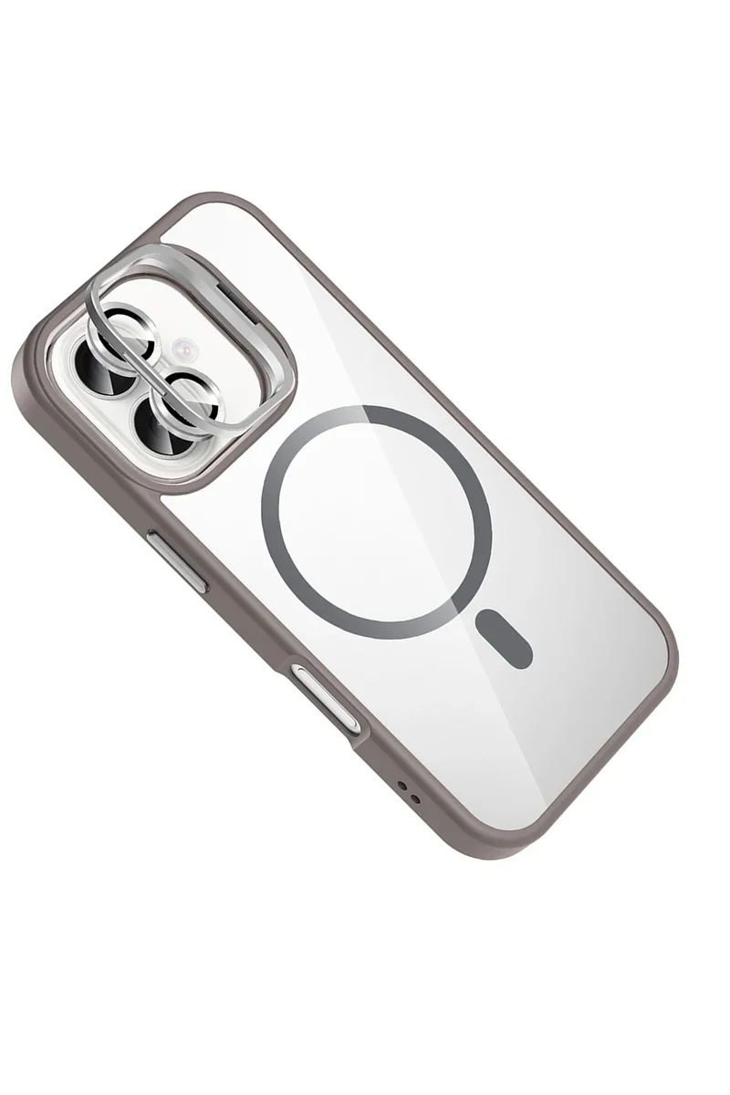 Joko Apple iPhone 16 Plus Remim Lensli Magsafe Standlı Kapak - Titan Gri