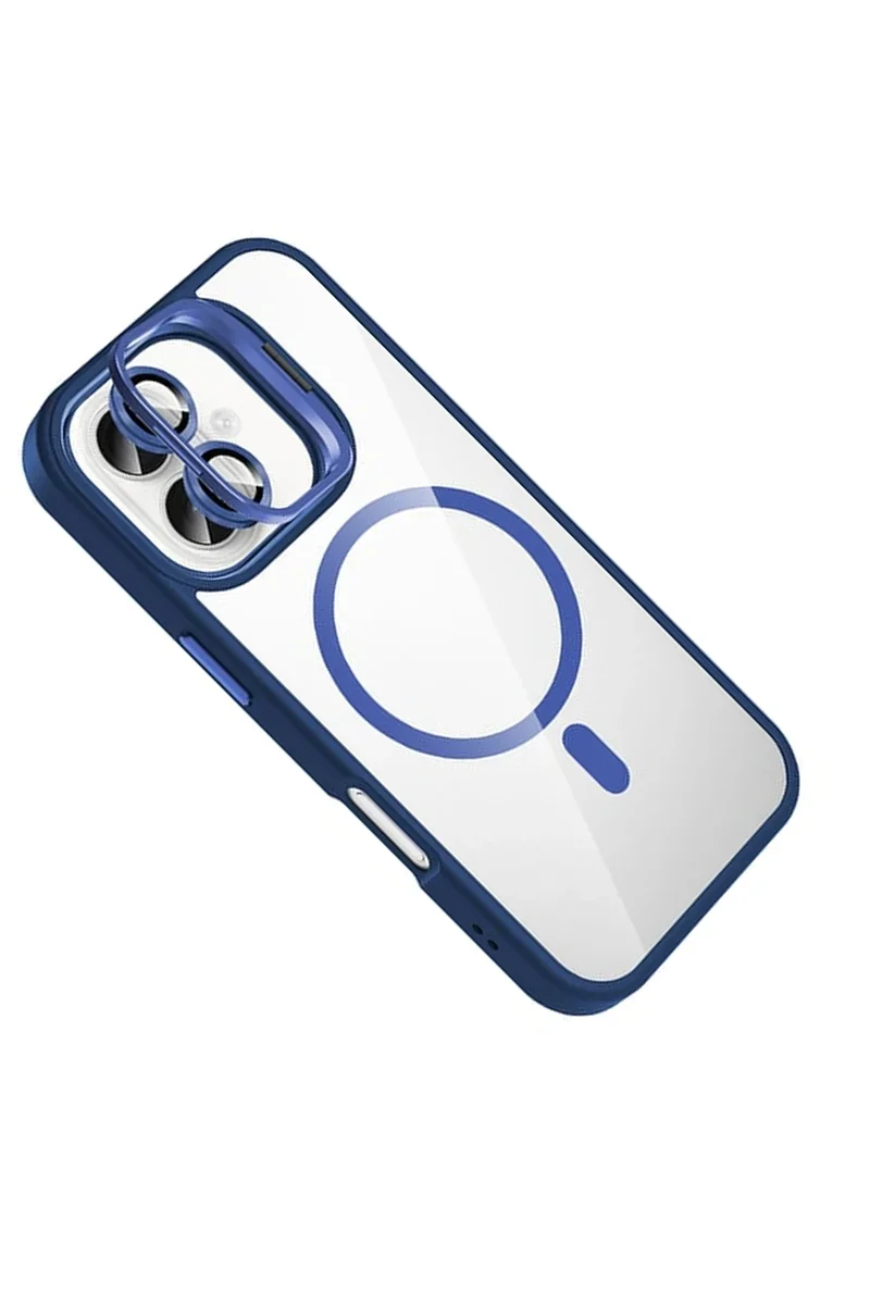 Joko Apple iPhone 17 Remim Lensli Magsafe Standlı Kapak - Lacivert