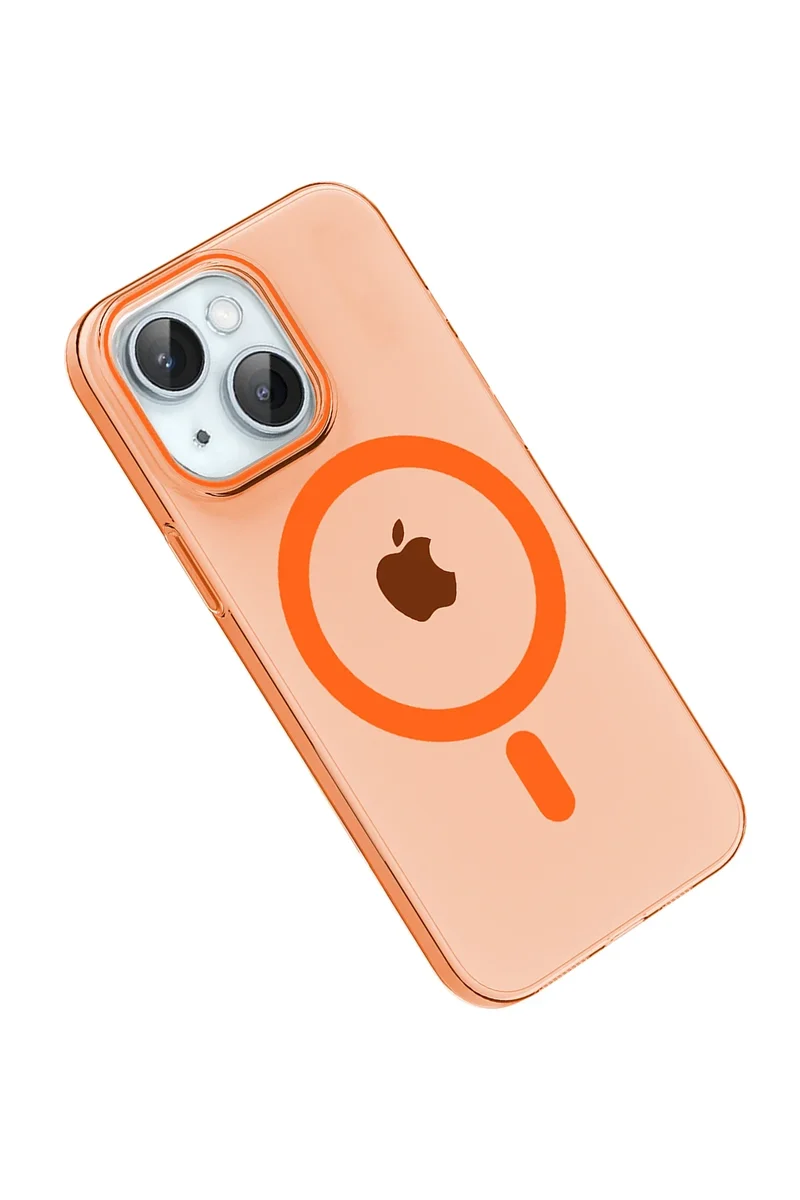 Joko Apple iPhone 14 PC Blank Magsafe Kapak - Turuncu