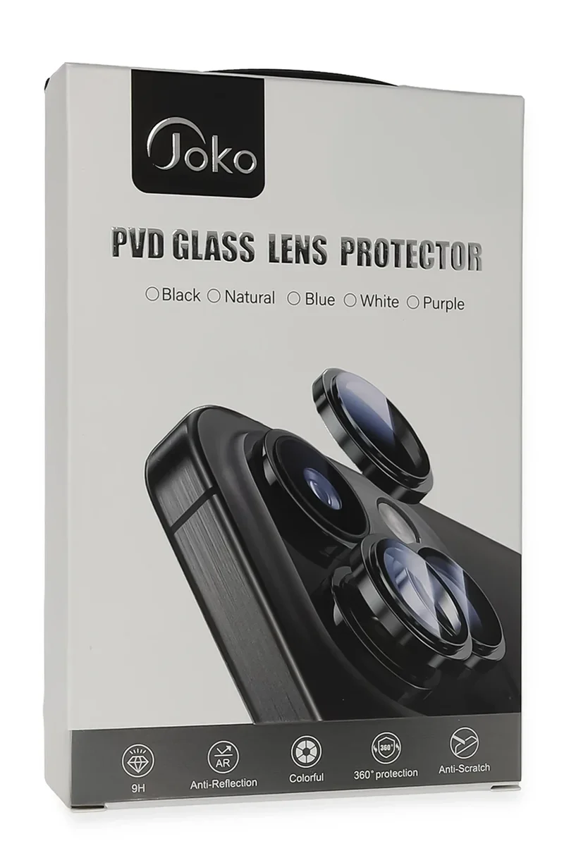 Joko Apple iPhone 13 PVD Metal Kamera Lens - Siyah