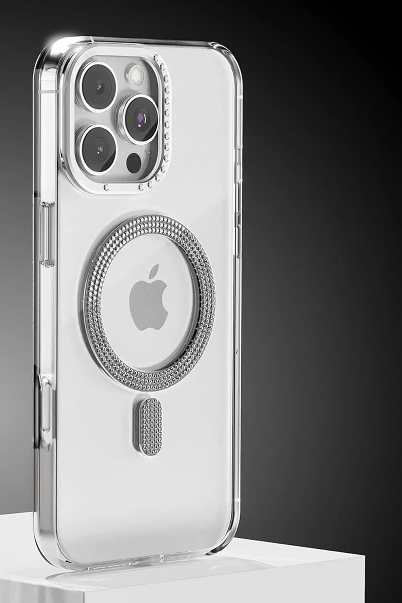 Joko Apple iPhone 16 Pro Max Tash Diamond Magsafe Kapak - Beyaz