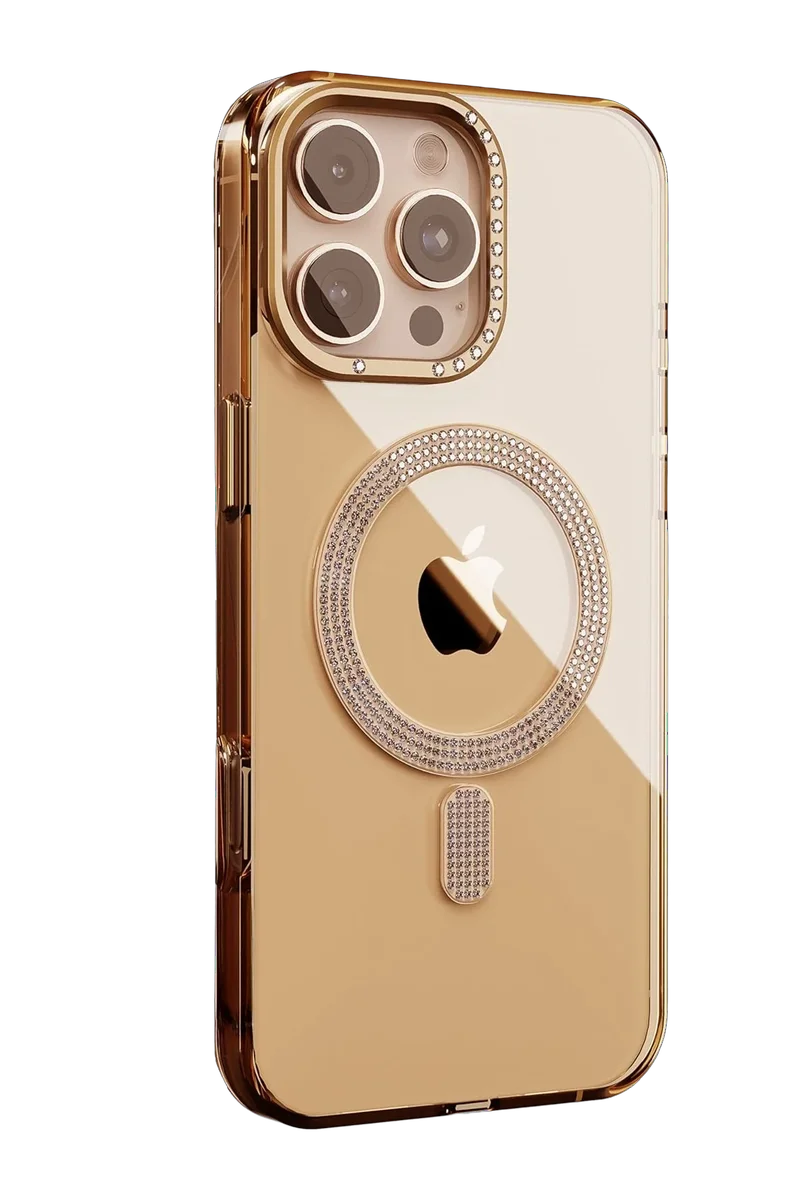 Joko Apple iPhone 16 Pro Max Tash Diamond Magsafe Kapak - Gold
