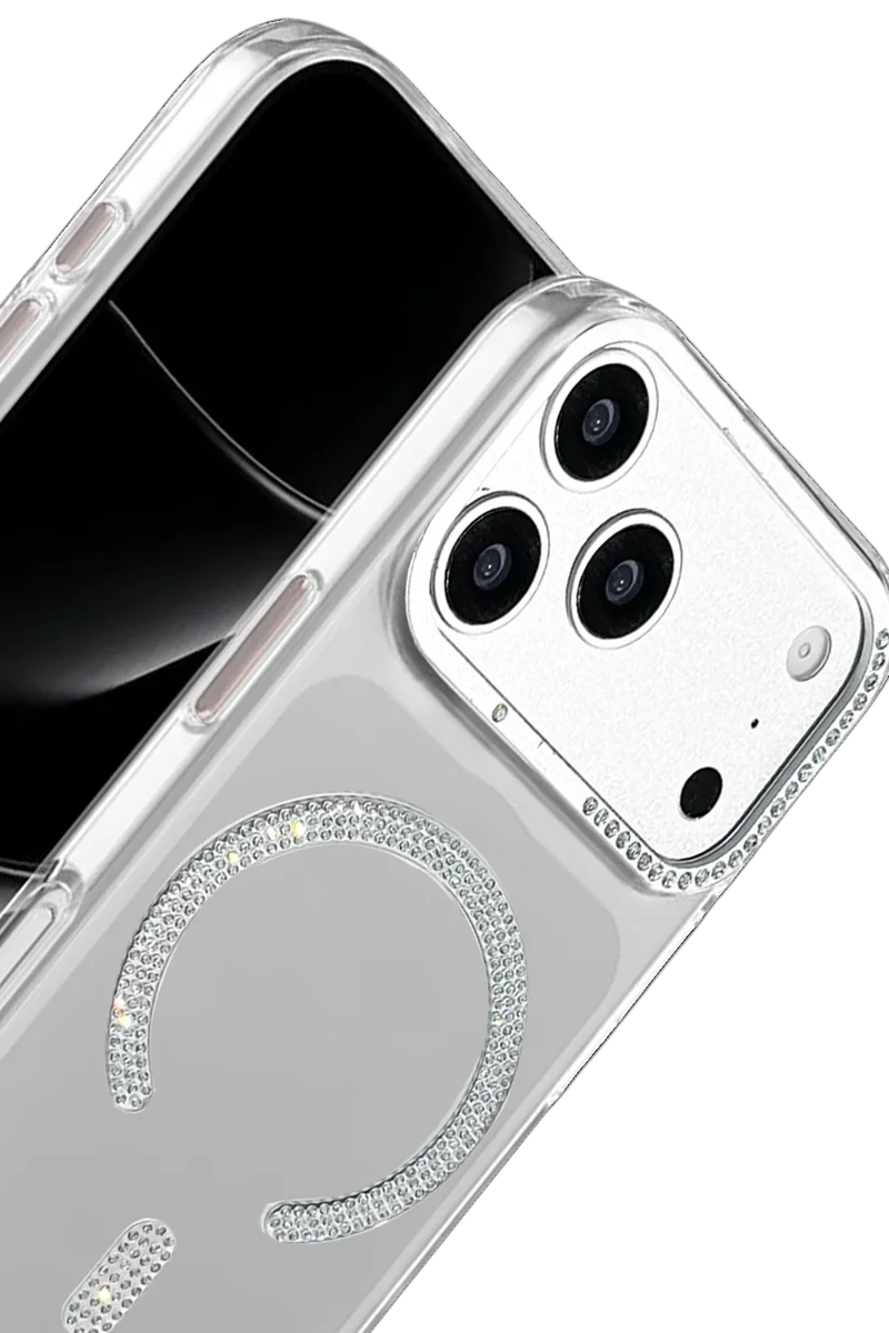 Joko Apple iPhone 17 Pro Tash Diamond Magsafe Kapak - Beyaz