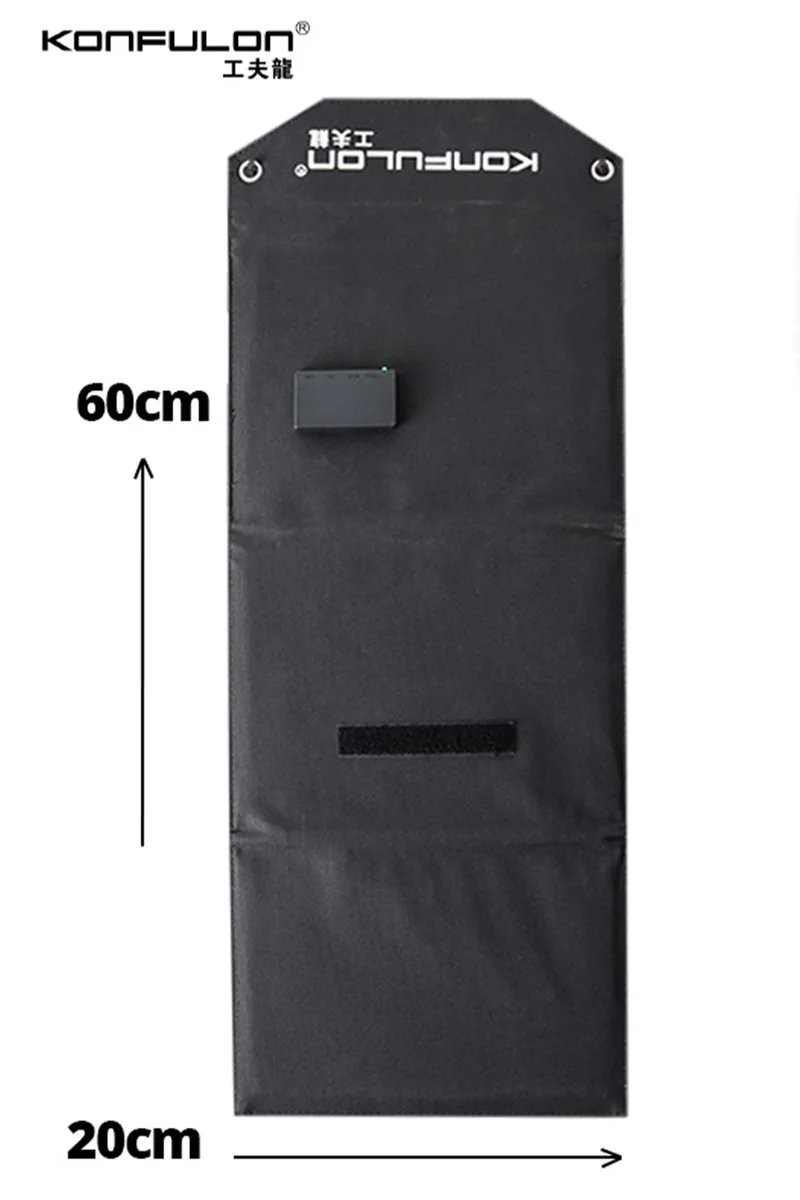 Konfulon SH-03 30W Hızlı Şarj Taşınabilir Güneş Enerji Paneli Şarj İstasyonu - Siyah