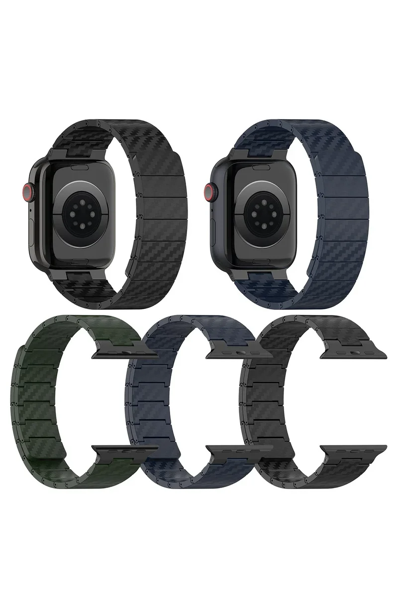 Movenchy Watch 45mm Carbon Steel Kordon - Siyah