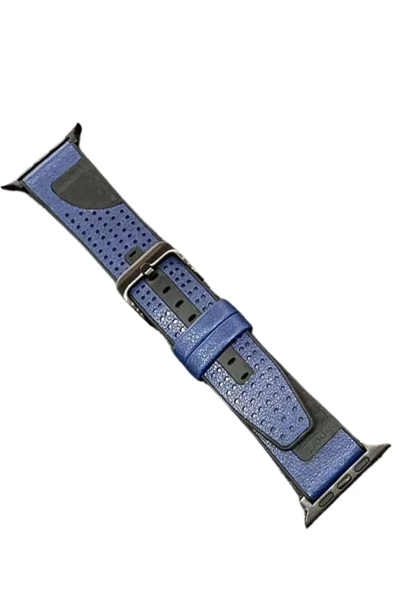 Movenchy Watch 45mm Buff Deri Kordon - Lacivert