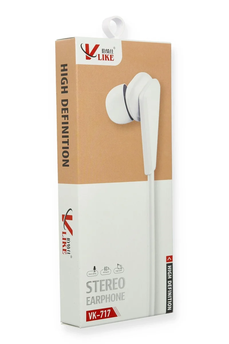 Vlike VK717 Kulak içi Kulaklık - Beyaz