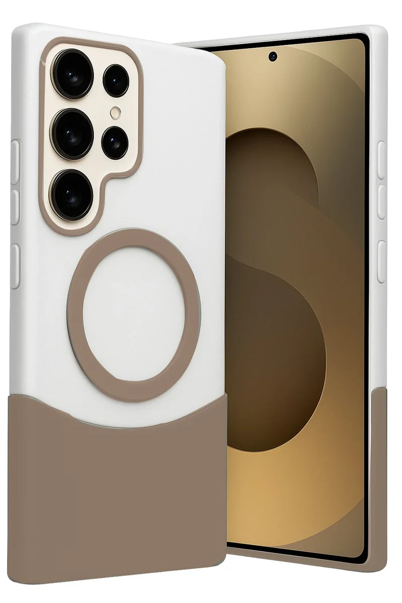 Joko Samsung Galaxy S25 Ultra Velar Magsafe Kapak - Çöl Titanyum