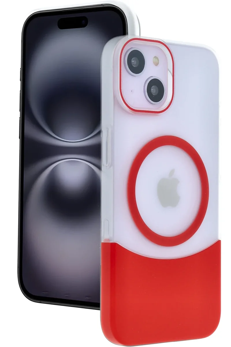 Joko Apple iPhone 15 Velar Magsafe Kapak - Kırmızı
